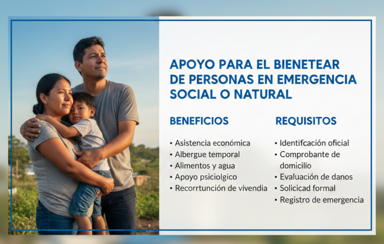 Lee más sobre el artículo Apoyo para el Bienestar de Personas en Emergencia Social o Natural