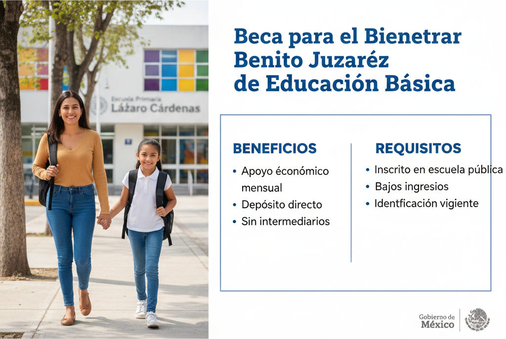 Lee más sobre el artículo Beca para el Bienestar Benito Juárez de Educación Básica