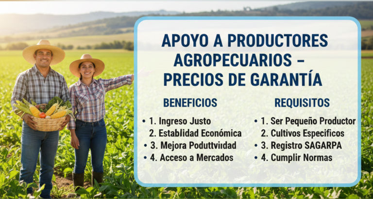Lee más sobre el artículo Apoyo a Productores Agropecuarios – Precios de Garantía