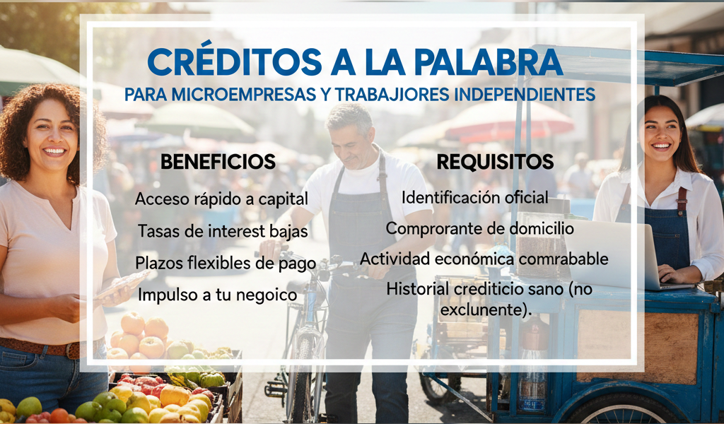 Lee más sobre el artículo Créditos a la Palabra para Microempresas y Trabajadores Independientes