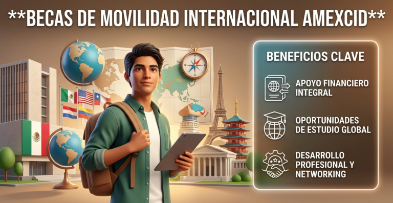 Lee más sobre el artículo Becas de Movilidad Internacional AMEXCID