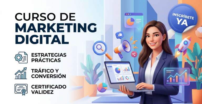 Lee más sobre el artículo Curso de Marketing Digital 💡📊