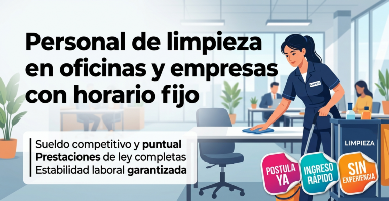 Lee más sobre el artículo Personal de limpieza en oficinas y empresas con horario fijo 📜✨